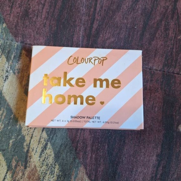 🌟 ColourPop Take Me Home Eyeshadow Palette – 6 Shades (Used, Box Included) - Picture 2 of 4